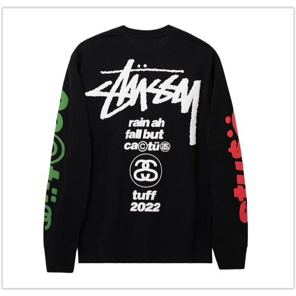 NWT STUSSY Cactus Plant Flea Market CPFM Black Long Sleeve T-Shirt AUTHENTIC, L - Picture 2 of 8